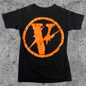Vlone t-Shirt black and Orange small